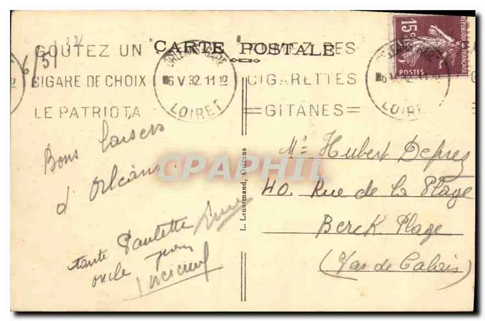 Orléans — Das Leben der Jeanne d'Arc — Die Krönung von Charles VII in Reims (von J.-E. Lenepeu) - Rückseite