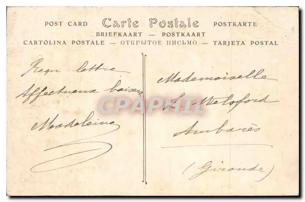 Toulouse — O Quartel-General — editor J.P. n°312 - Verso