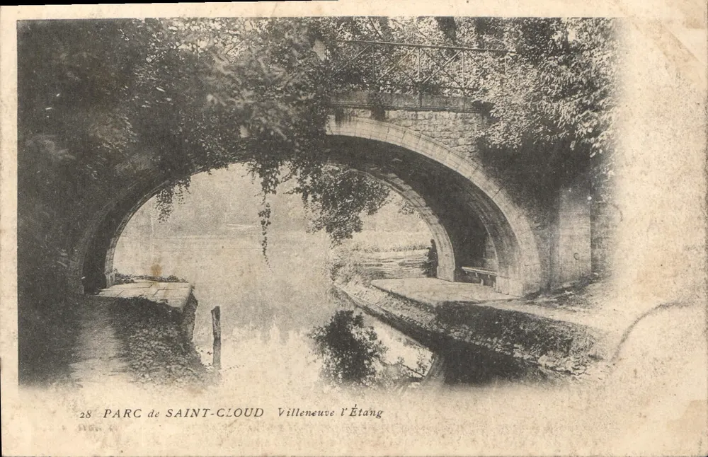 Parque de Saint-Cloud — Villeneuve l'Étang — C. M. Edit. em St-Cloud n°28 - Frente