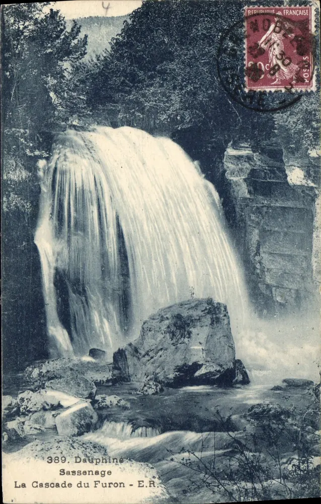 A Cascata do Furon - Sassenage — E.R. — Dauphine — n°389 - Frente