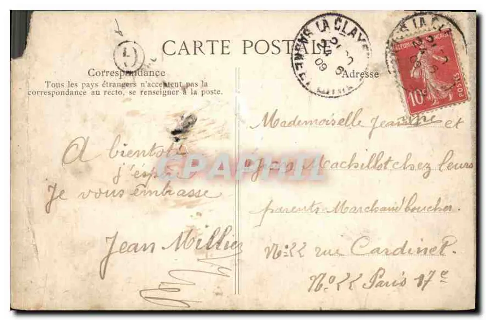Paray-l'Évêque — vista panorâmica — T. Poitiers - Verso