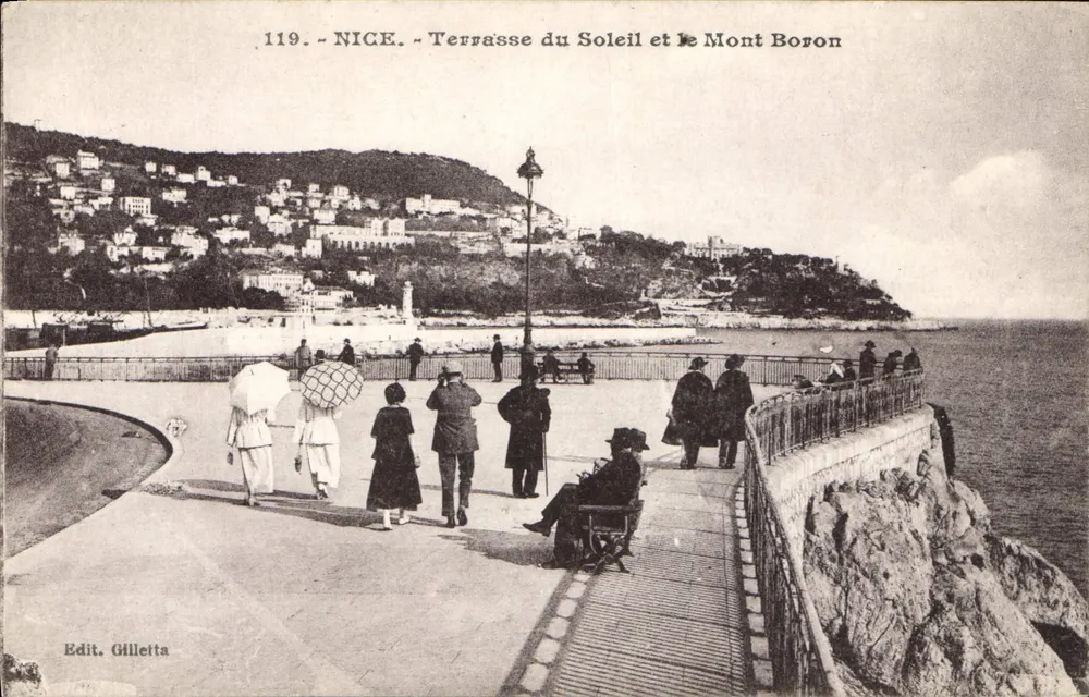 Nice - Terrasse do Sol e o Monte Boron — Edit. Gilletta, n°119 - Frente