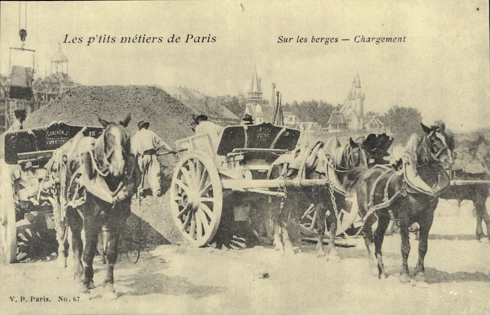 Die kleinen Handwerke von Paris — An den Ufern — Beladen — V.P. Paris Nr. 67 - Vorderseite