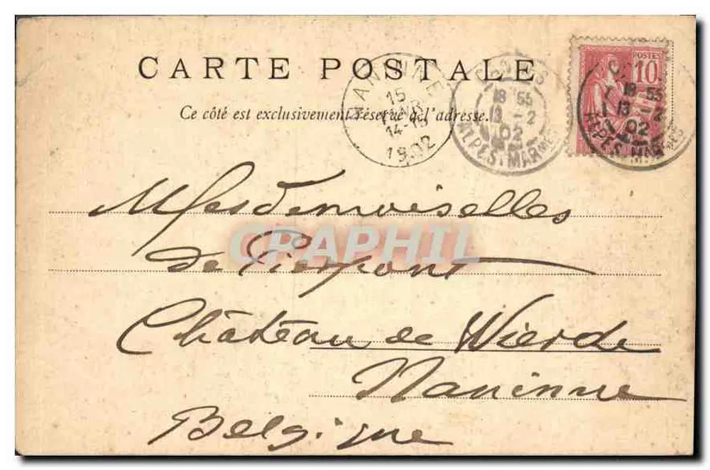 Cannes - Promenade de la Croisette — editor anônimo, n° 429 - Verso