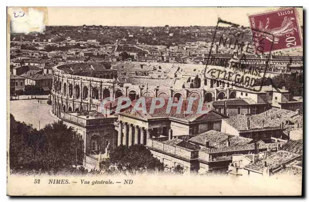 Nîmes — Vista geral — ND - Frente