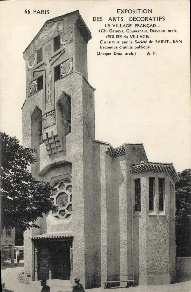 Kirche des Dorfes — Ausstellung der Dekorativen Künste — Paris - Vorderseite