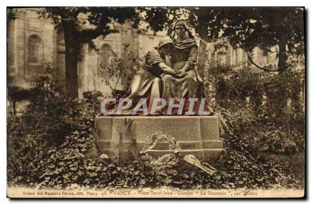 NANCY - Place Saint-Jean - Gruppe "Le Souvenir", von Loubous - Vorderseite