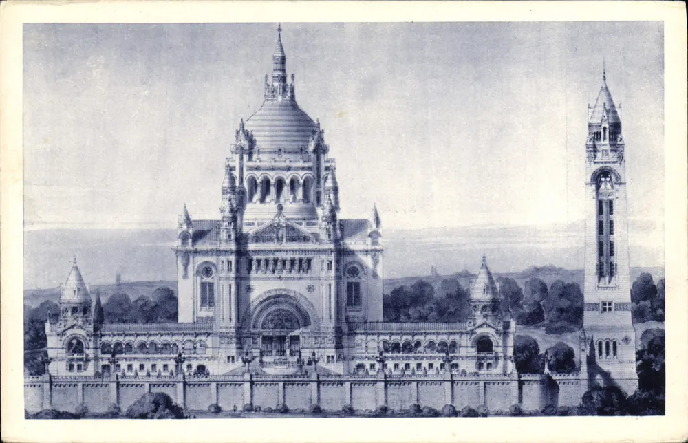 Basilika von Lisieux — Allgemeiner Blick auf das Projekt — Dräeger-Paris - Vorderseite