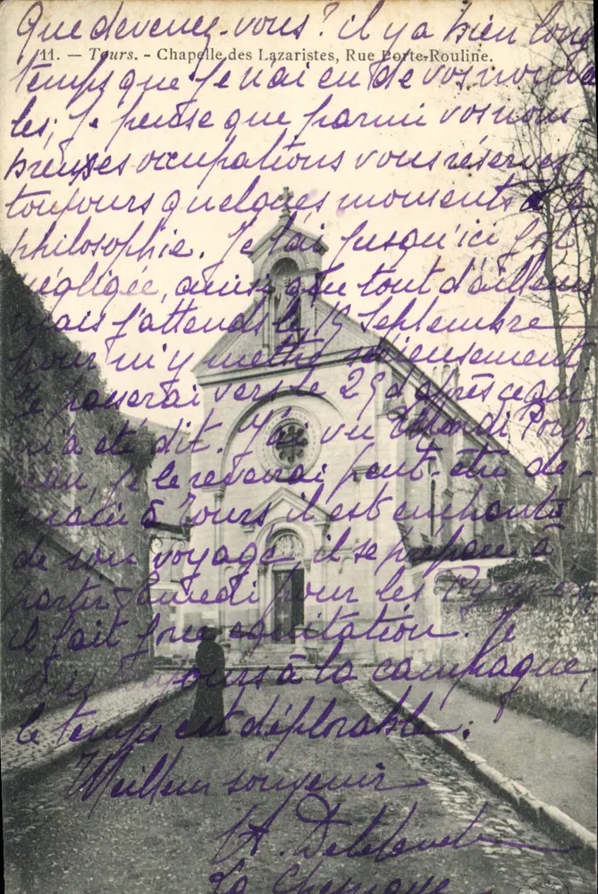 Tours — Kapelle der Lazaristen, Rue Porte-Rouline — unbekannter Verlag, Seriennummer 41 - Vorderseite
