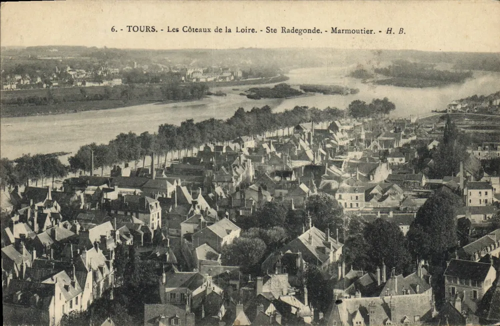 Tours - Die Hänge der Loire - Sainte Radegonde - Marmoutier - H. B. - Vorderseite