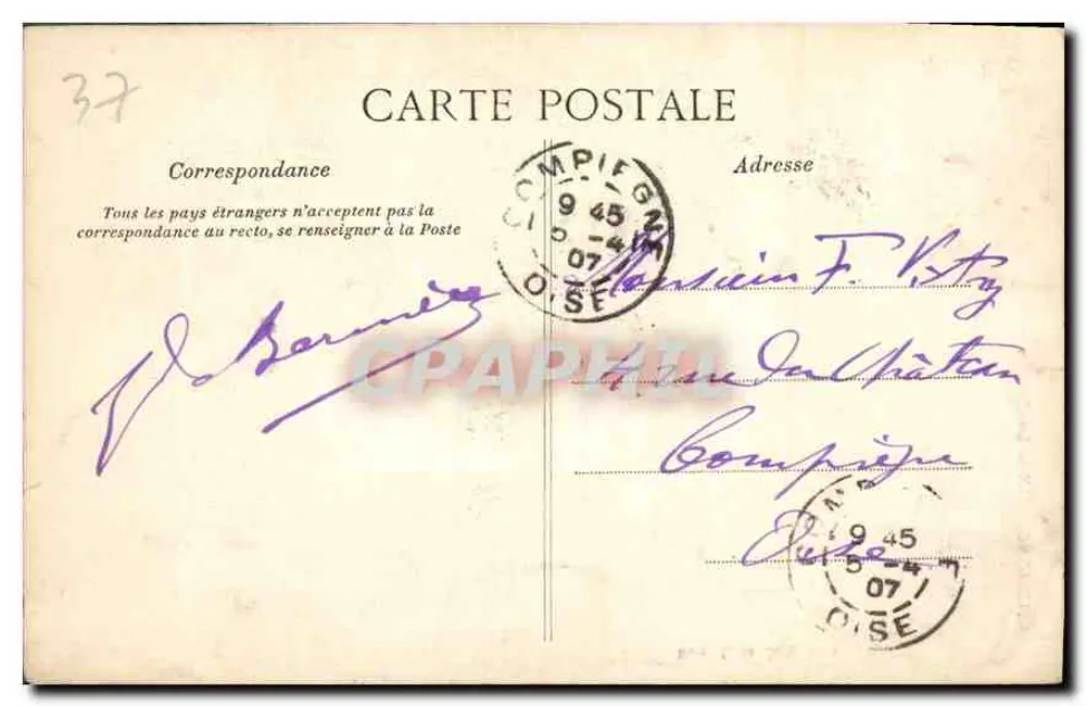 Haloceaux — O Donjon — Editor E. Le Dorey, Paris - Verso
