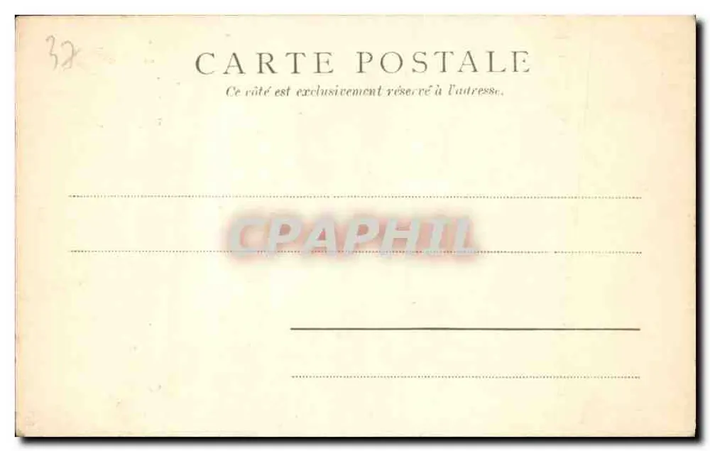 Capela São Huberto — Amboise — editor impressor não identificado, n° de série 323 - Verso