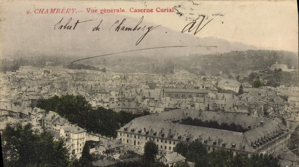 Chambéry — Allgemeiner Blick. Kasernen Curial. - Vorderseite