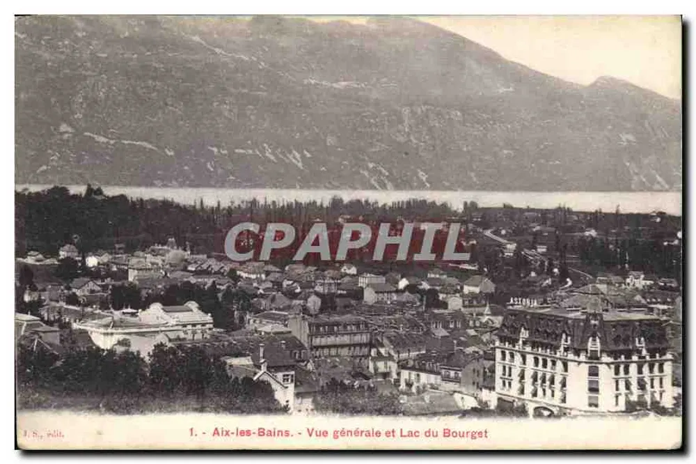 Aix-les-Bains - Vista geral e Lago do Bourget — editor Simi-Bromu, n°1 - Frente