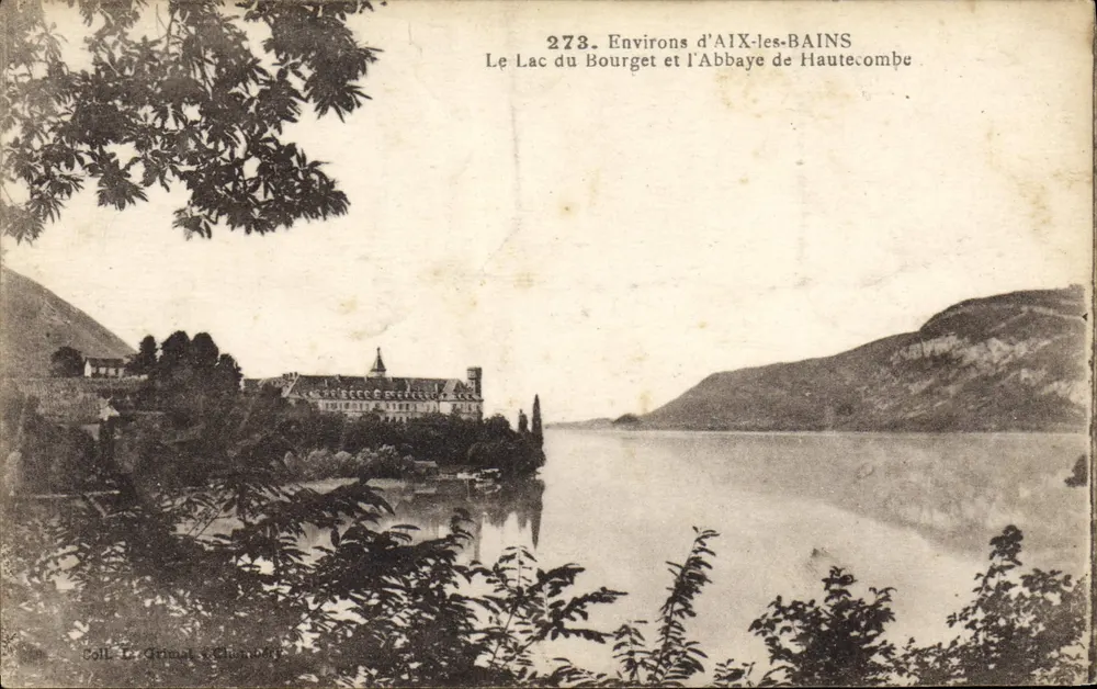 See Bourget und das Kloster Haute-Combe — Umgebung von Aix-les-Bains — Sammlung Le Grignot & Chambord - Vorderseite