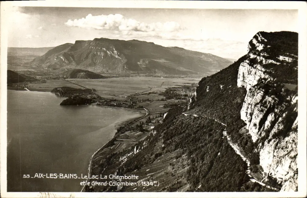 Aix-les-Bains — See Chambotte und Berg Grand-Colombien (1534 m) - Vorderseite