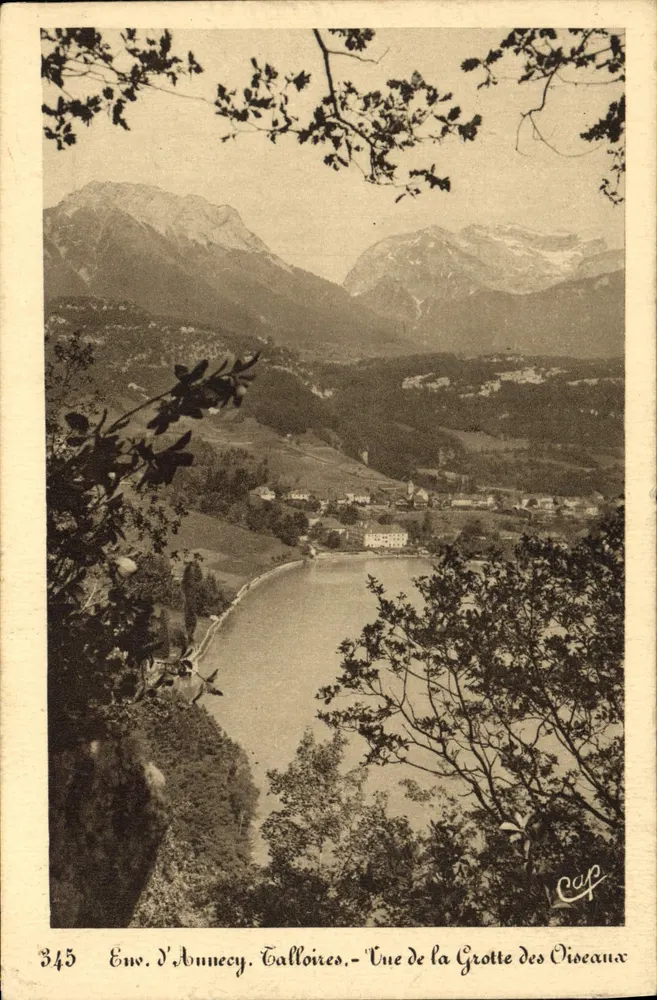 Ansicht der Vogelhöhle — Talloires, Annecy — CEP, Nr. 345 - Vorderseite