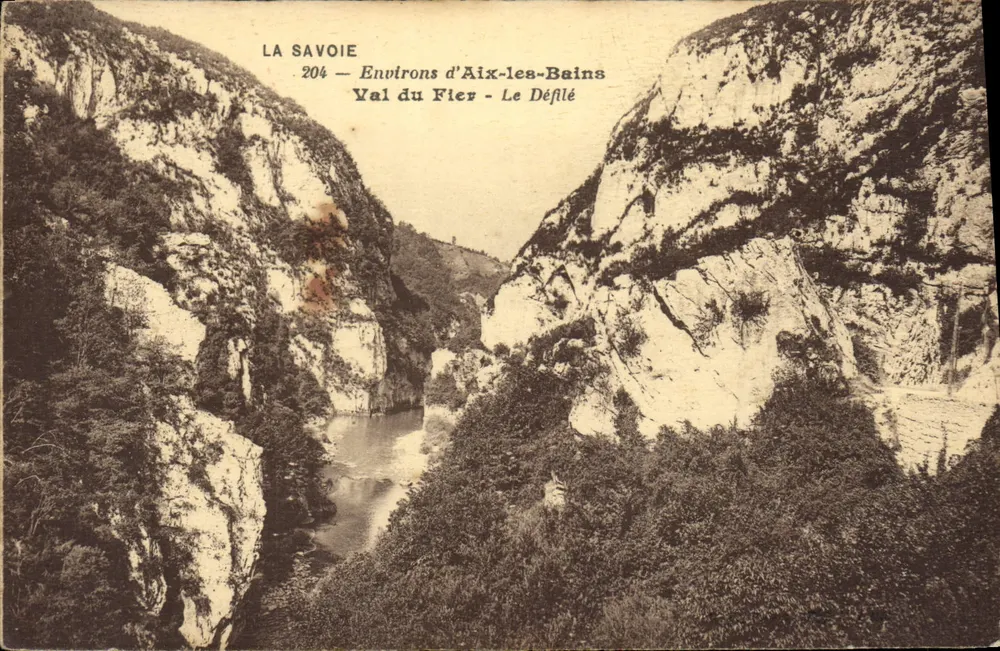 La Savoie — Umgebung von Aix-les-Bains — Tal des Fier — Le Déflé - Vorderseite