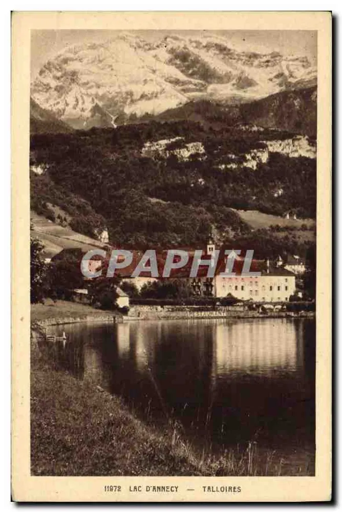 Lago de Annecy — Talloires — vista do lago e do monte Branco - Frente