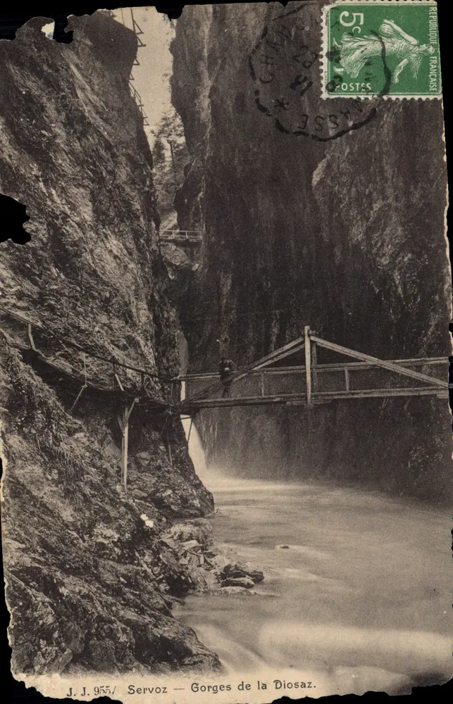 Gorges da Diosaz — Servoz — J.J. 955/ Jullièr frères - Frente