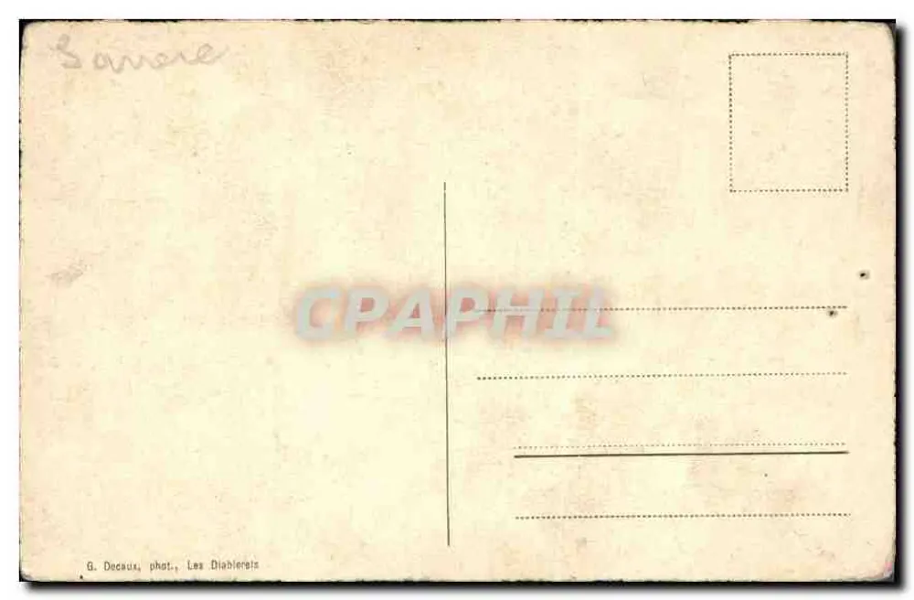 Les Diablerets - A chaminé — G. Docaux, n°322 - Verso