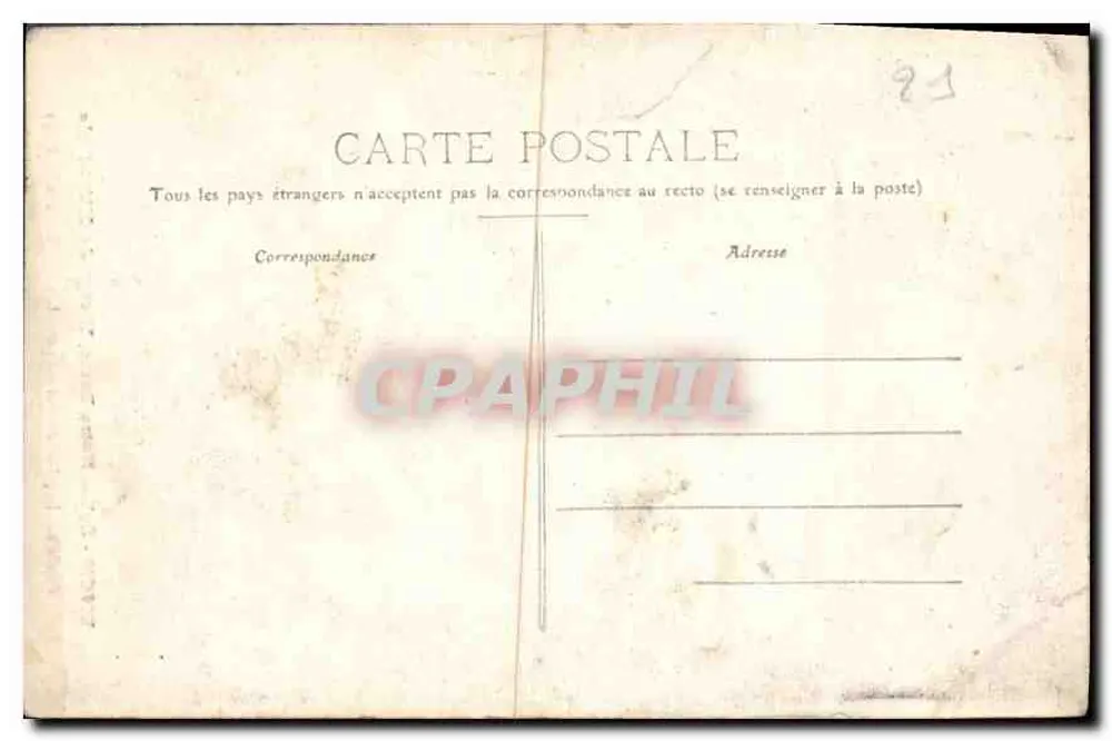 Dijon - Kirche Notre-Dame, Jungfrau des 15. Jahrhunderts — Édition P. P. 39 - Rückseite