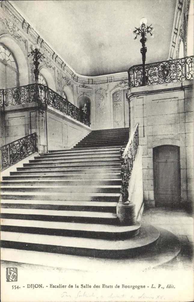 Dijon - Escalier de la Salle des États de Bourgogne — L. P., édit. n° 554 - Vorderseite
