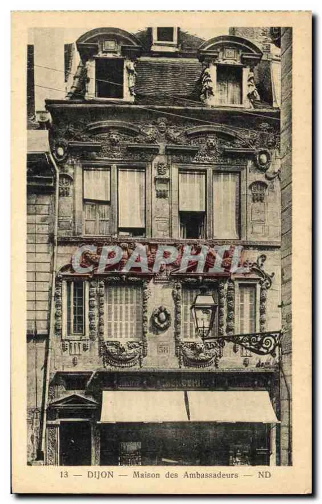Dijon — Casa dos Embaixadores — editor Leteller, n°13 - Frente