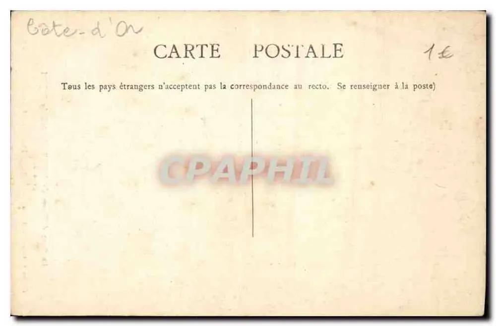 Het werkbankje van de kathedraal van Notre-Dame van Dijon — Zijde vanaf — Fototipie Bourgeois Chalon-s-S. - Achterkant