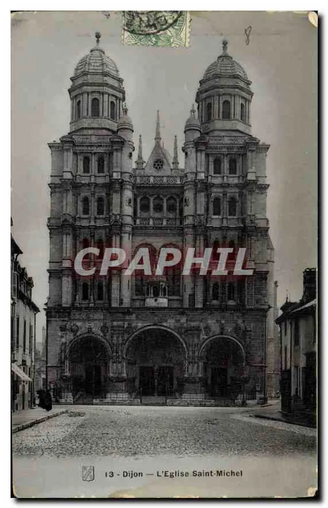 Dijon — A Igreja de São Miguel — Photo-Finall, Paris - Frente