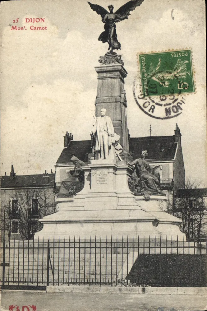 Dijon — Monument Carnot — editor anônimo, n° 25 - Frente