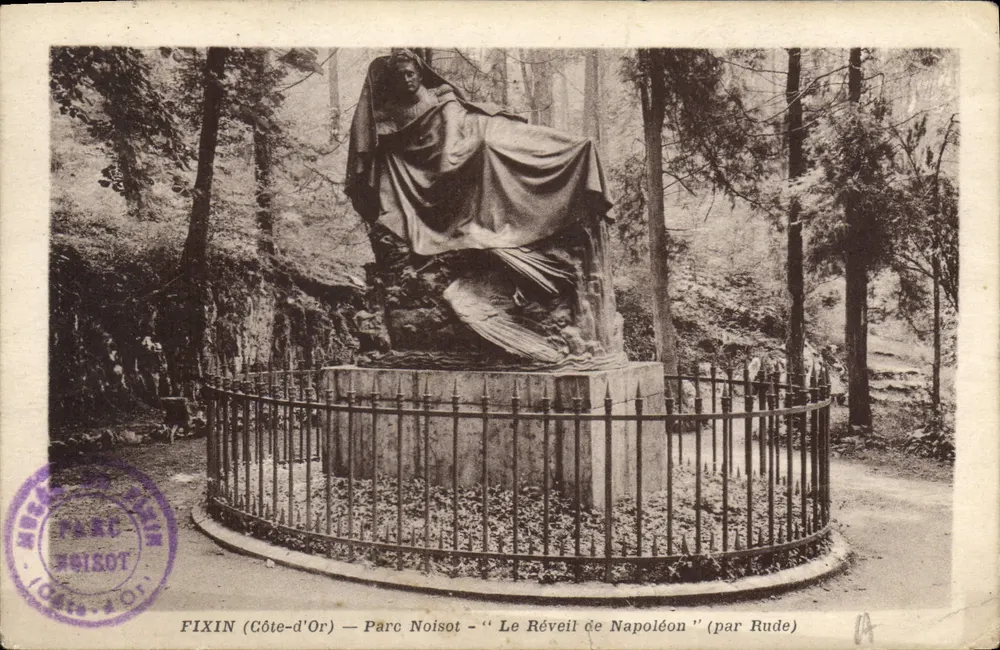 Fixin (Côte-d'Or) — Park Noisot — "Der Aufwachen Napoleons" (von Rude) - Vorderseite