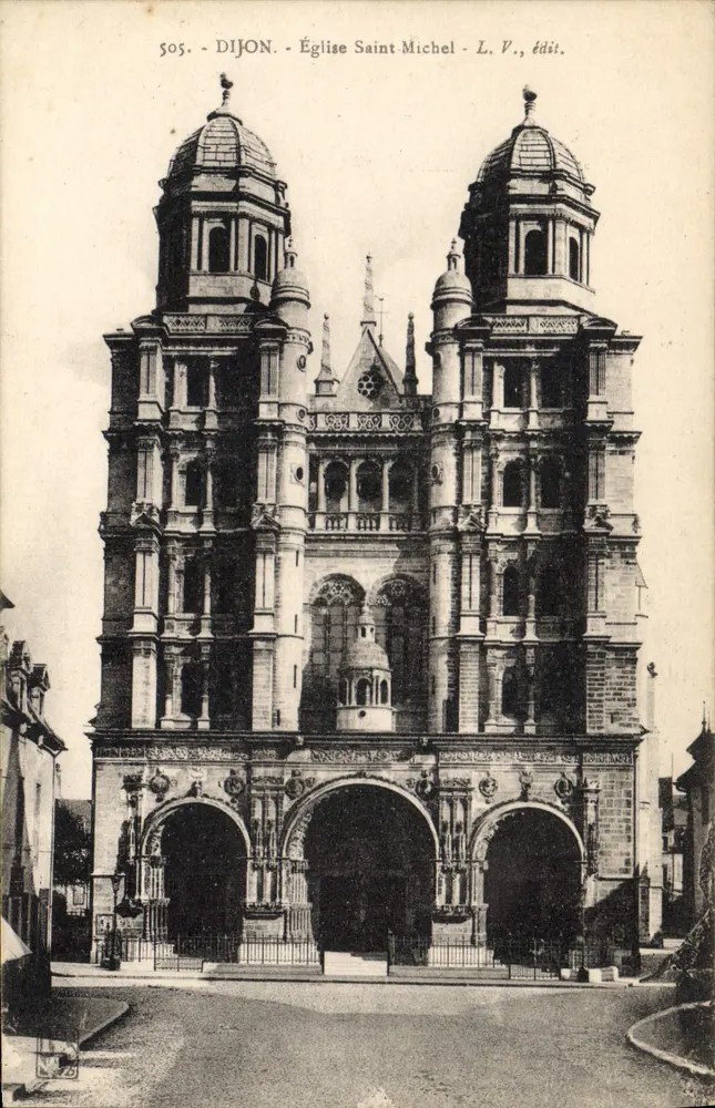 Dijon - Igreja de São Miguel — L.V., editor, n° 505 - Frente