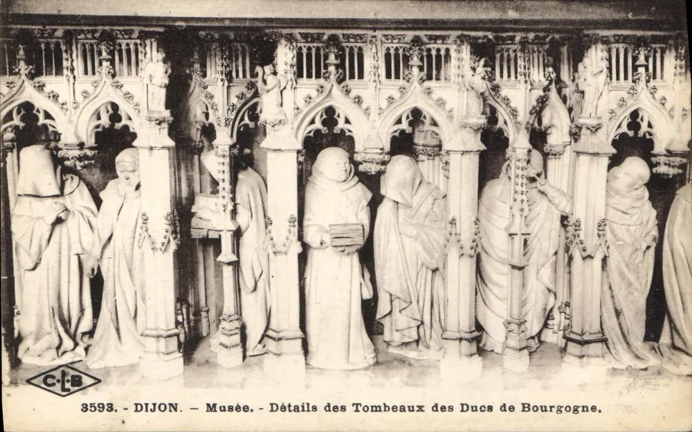 Dijon — Museum — Details der Grabmale der Herzöge von Burgund — C.-L.-B, Nr. 3593 - Vorderseite
