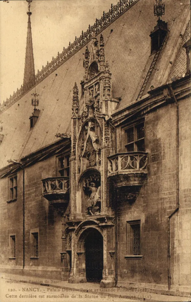 Nancy - Schloss Palast - Kleine und Große Porterie (1852) - Imprimeries Réunies de Nancy, n°120 - Vorderseite