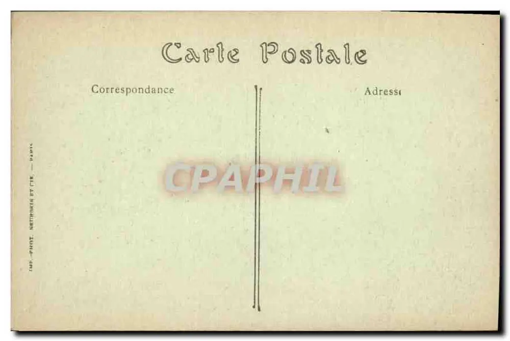 Castelo de Chantilly — A Ilha do Amor — ND. Phot. - Verso