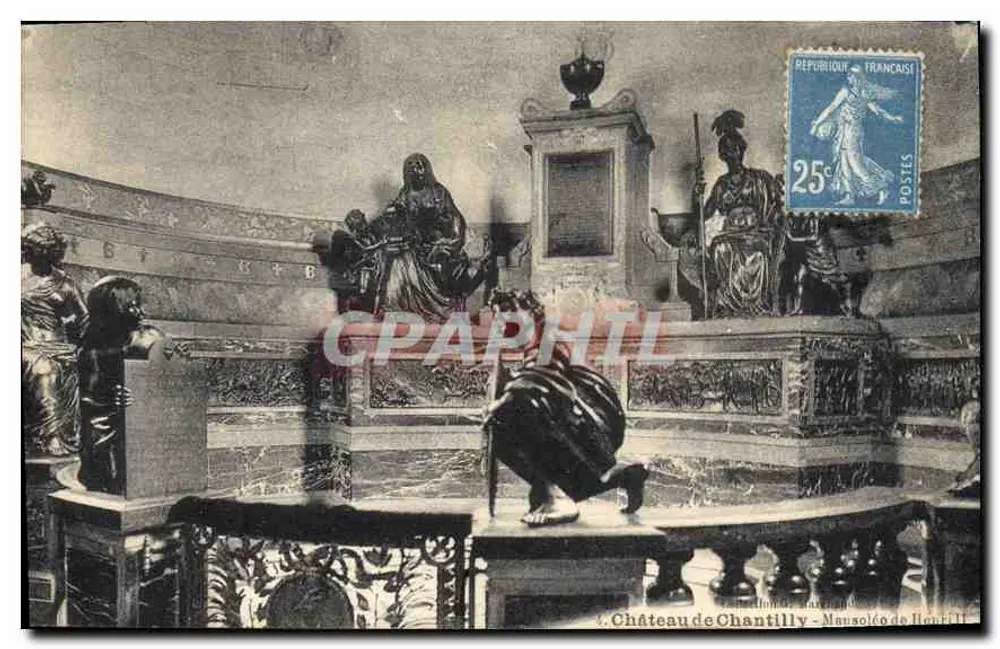 Castelo de Chantilly - Mausoléu de Henrique IV — editor A. Tihon, Toulouse - Frente