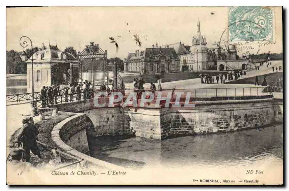 Castelo de Chantilly — A Entrada — ND Phot - Frente