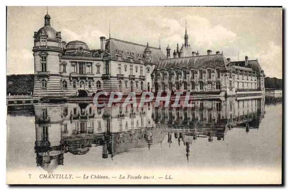 Chantilly — O Castelo — A Fachada Oeste — LL. - Frente