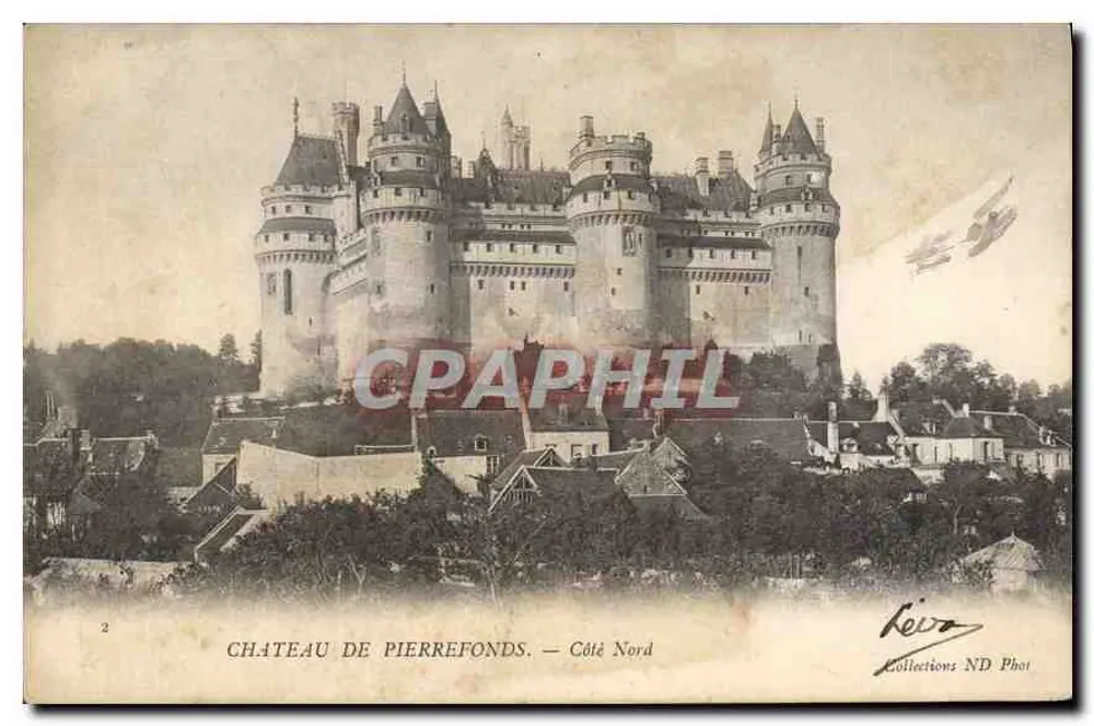 Castelo de Pierrefonds — Lado Norte — Collections ND Phot - Frente
