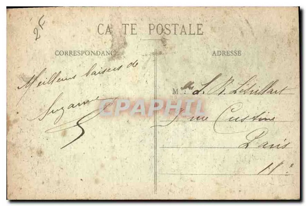 Beauvais - Hotel de Ville - M. G. - Verso