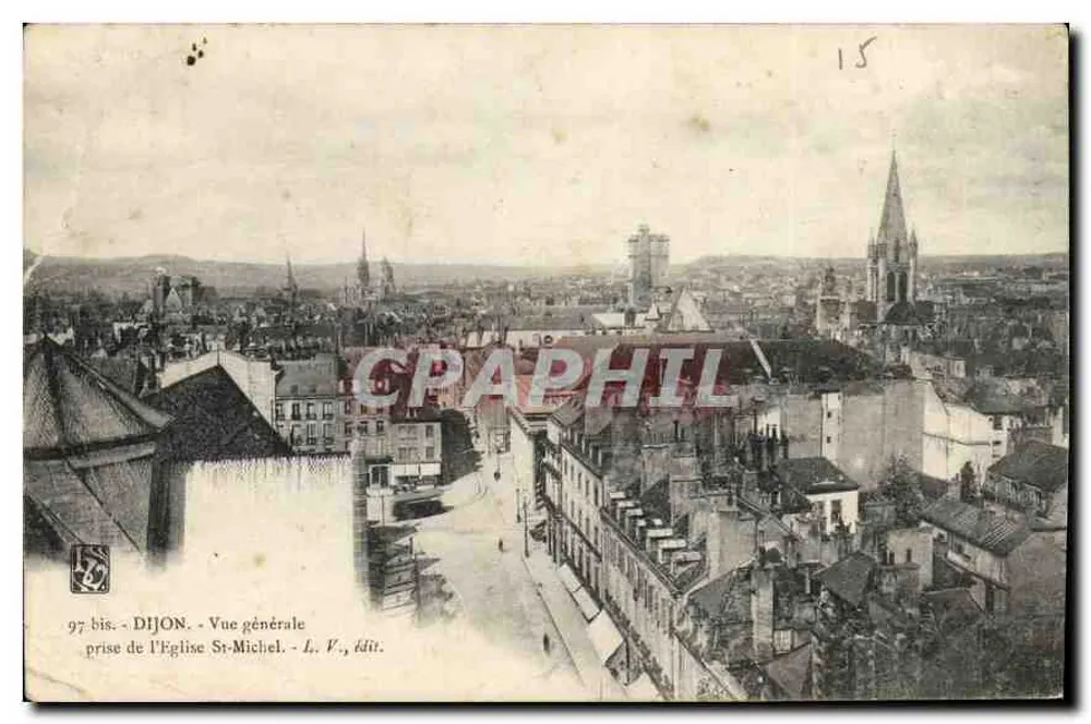 Dijon — Allgemeiner Blick vom St-Michel-Dom — L. V., Verlag - Vorderseite