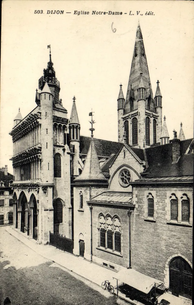 Dijon — Igreja de Nossa Senhora — L. V., editor - Frente
