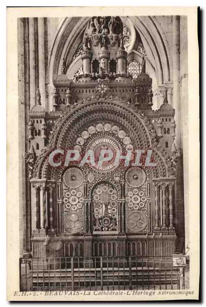 Beauvais - Die Kathedrale - Die Astronomische Uhr — E.H.-2 — Edition E. Harmigues, Paris - Vorderseite