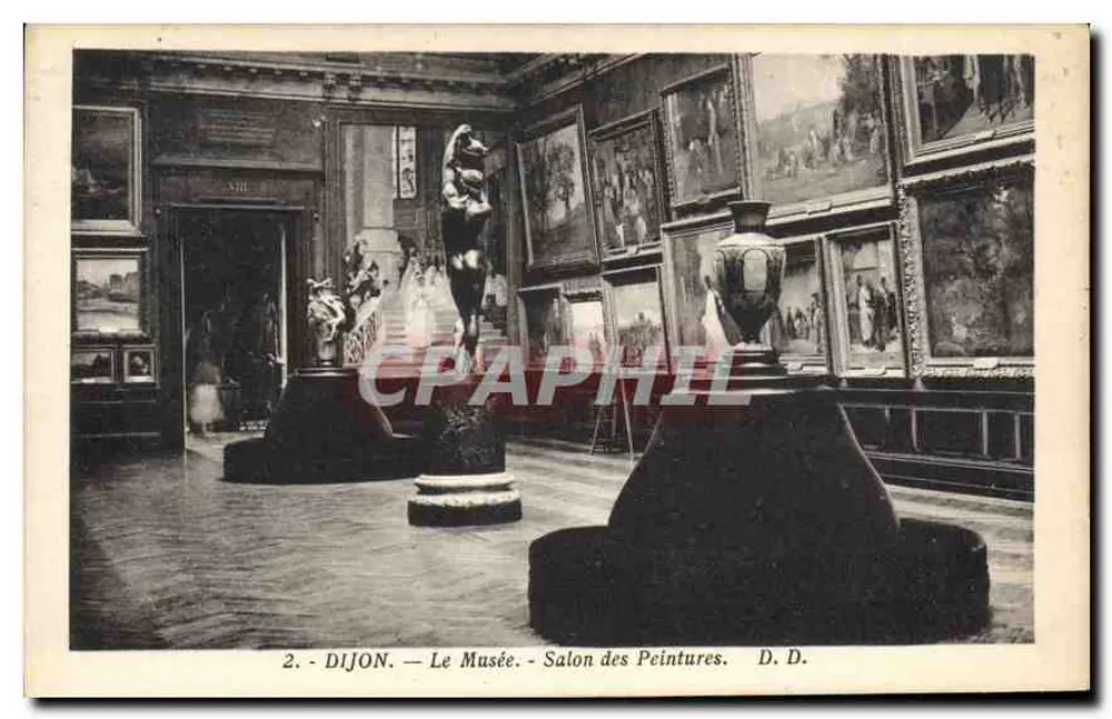 Dijon — O Museu — Salão das Pinturas — D.D. - Frente