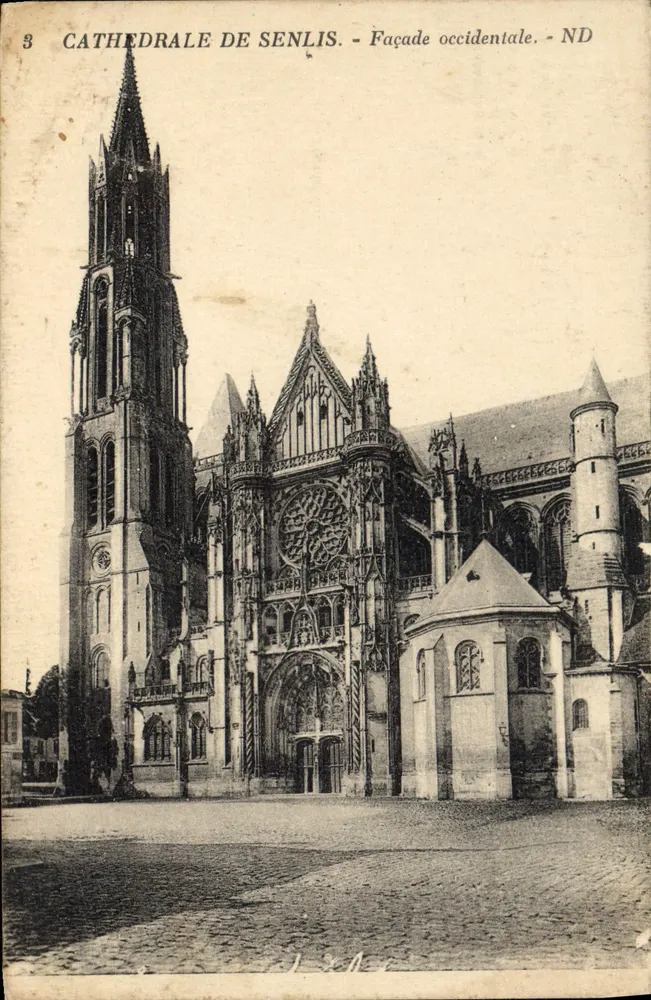 Catedral de Senlis — Fachada ocidental — ND - Frente