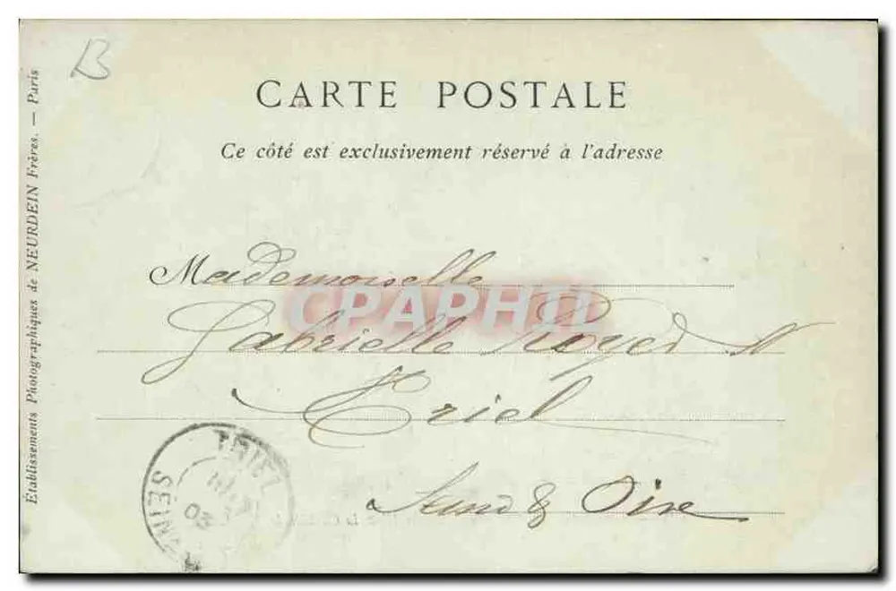 Senlis — Ruinen des Schlosses Henri IV & die Kathedrale — Collections ND Phot - Rückseite