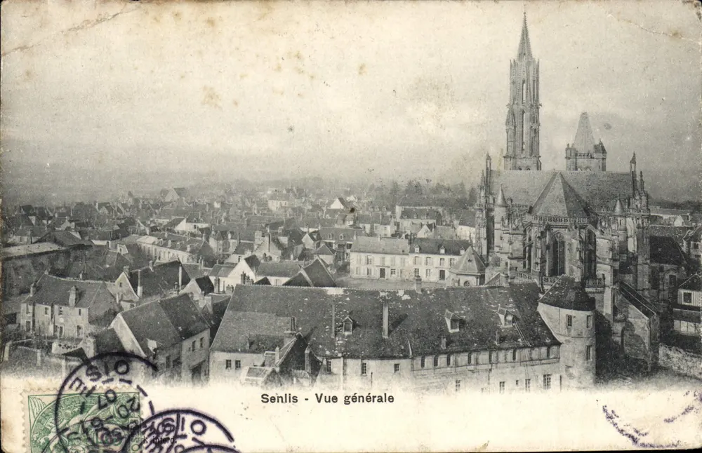 Senlis - Vista geral — editor A. Drager, Paris - Frente