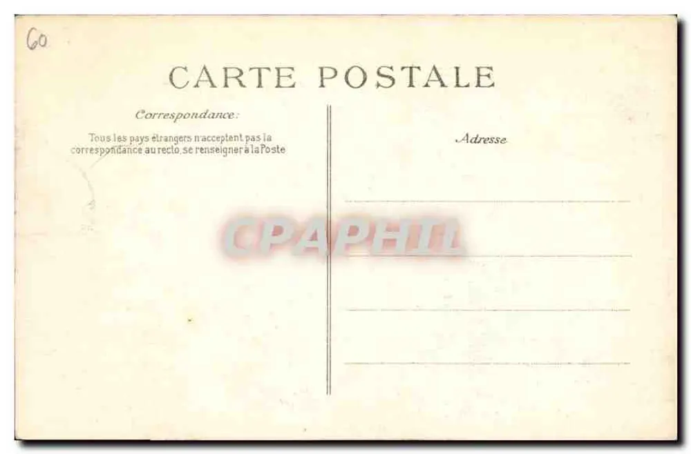 Senlis (Oise) — Ruínas do Castelo Henri IV — Coll. Vandenhove, Liancourt - Verso