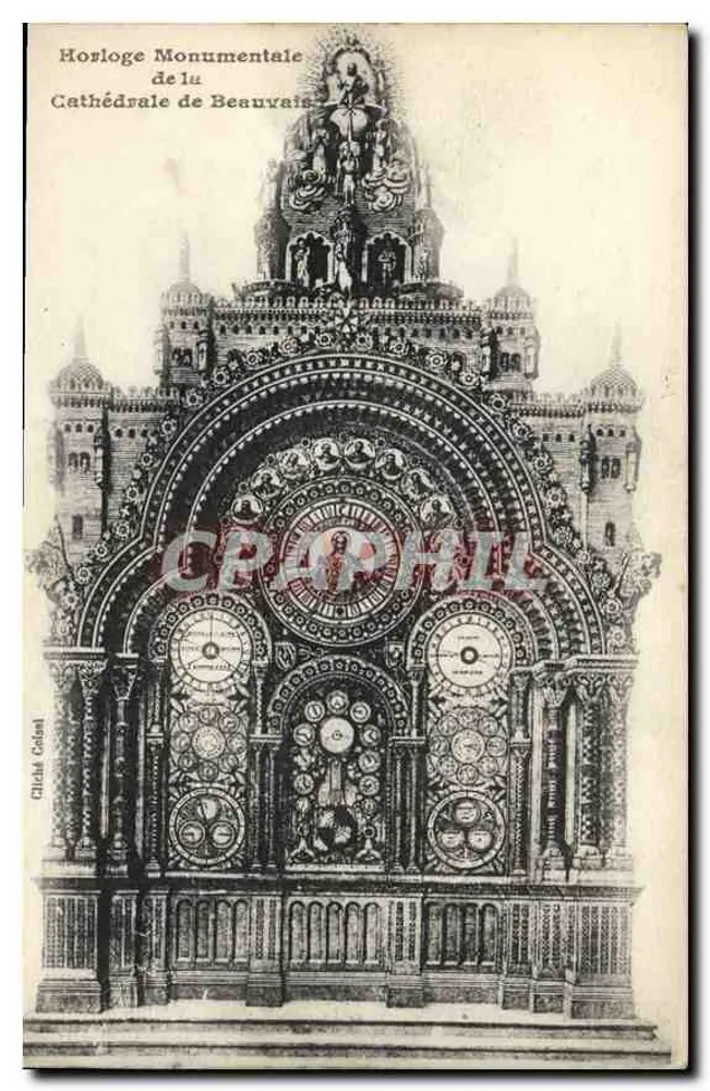 Monumentale Uhr der Kathedrale von Beauvais — Verlag: Chlam-Cabot - Vorderseite